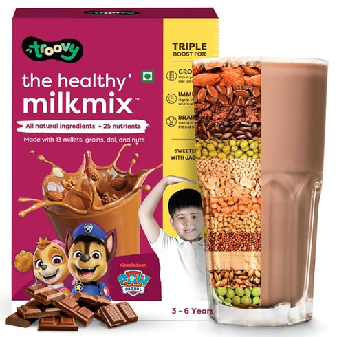 Troovy No Sugar, 13 Millets & Nuts, Chocolate Nutri Milk Mix